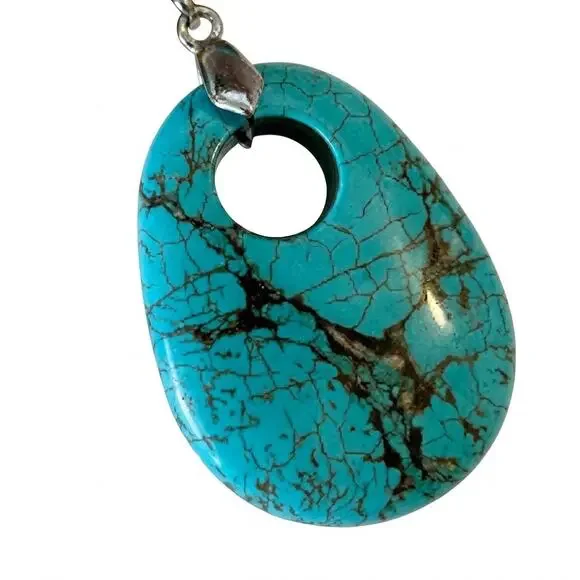 UGC Turquoise Teardrop Pendant - Picture 2 of 5
